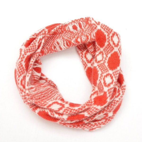Pebbles Red Cashmere Cowl (2)